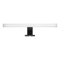 SPEGEL LED 6W, lampa ovanför spegeln, 540lm, 4000K, längd 40 cm, plast+akryl, svart