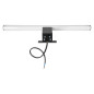 SPEGEL LED 6W, lampa ovanför spegeln, 540lm, 4000K, längd 40 cm, plast+akryl, svart