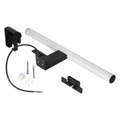 SPEGEL LED 6W, lampa ovanför spegeln, 540lm, 4000K, längd 40 cm, plast+akryl, svart | HandlaSmidigt.se