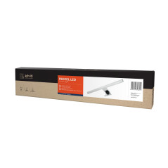 SPEGEL LED 9W, lampa ovanför spegeln, 810lm, 4000K, längd 60 cm, plast+akryl, silver | HandlaSmidigt.se
