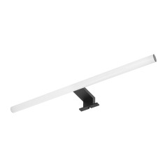 Spegel LED 9W, lampa ovanför spegeln, 810lm, 4000K, längd 60 cm, plast+akryl, svart