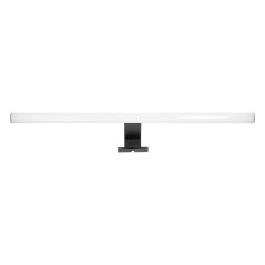 Spegel LED 9W, lampa ovanför spegeln, 810lm, 4000K, längd 60 cm, plast+akryl, svart | HandlaSmidigt.se