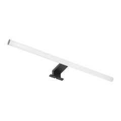 Spegel LED 9W, lampa ovanför spegeln, 810lm, 4000K, längd 60 cm, plast+akryl, svart | HandlaSmidigt.se