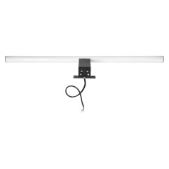 Spegel LED 9W, lampa ovanför spegeln, 810lm, 4000K, längd 60 cm, plast+akryl, svart | HandlaSmidigt.se