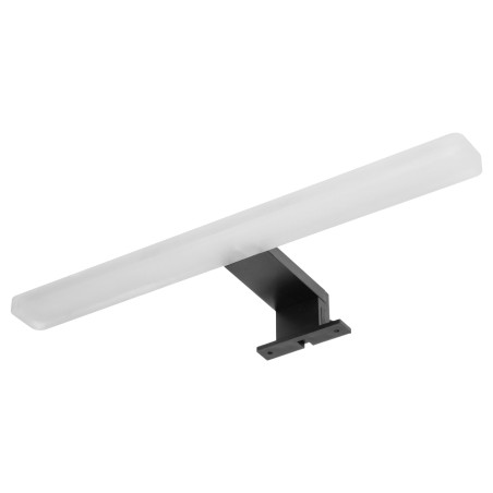 Spegel LED 6W, lampa över spegeln, 510lm, 4000K, längd 40 cm, aluminium+akryl, svart