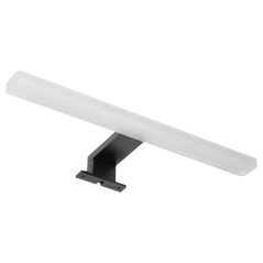 Spegel LED 6W, lampa över spegeln, 510lm, 4000K, längd 40 cm, aluminium+akryl, svart | HandlaSmidigt.se