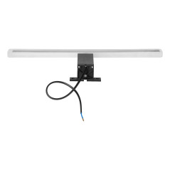 Spegel LED 6W, lampa över spegeln, 510lm, 4000K, längd 40 cm, aluminium+akryl, svart | HandlaSmidigt.se