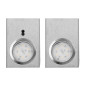 Set med LED-underkåpsbelysning MAKAN 2W, 180lm, 4000K, med beröringsfri strömbrytare, INOX