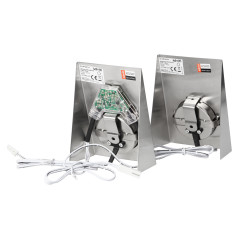 Set med LED-underkåpsbelysning MAKAN 2W, 180lm, 4000K, med beröringsfri strömbrytare, INOX | HandlaSmidigt.se