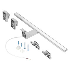 NORTES LED 12W, lampa över spegeln, 900lm, 4000K, längd 50 cm, aluminium | HandlaSmidigt.se