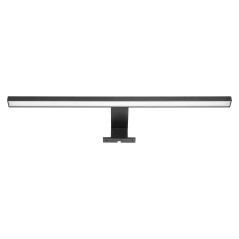 NORTES LED 12W, lampa över spegeln, 900lm, 4000K, längd 50 cm, aluminium, svart | HandlaSmidigt.se
