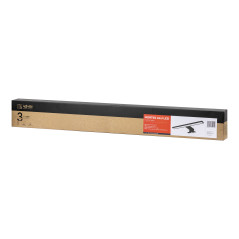 NORTES LED 18W, lampa över spegeln, 1600lm, 4000K, längd 100 cm, aluminium, svart | HandlaSmidigt.se