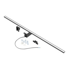 NORTES LED 18W, lampa över spegeln, 1600lm, 4000K, längd 100 cm, aluminium, svart | HandlaSmidigt.se