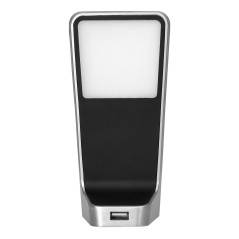NELA set med 5 LED-underställslampor, 4x2W+7,5W, 4000K, med USB, svart | HandlaSmidigt.se