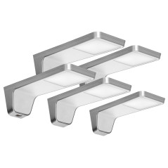 NELA set med 5 LED-underhållslampor, 4x2W+7,5W, 4000K, med USB, vit | HandlaSmidigt.se