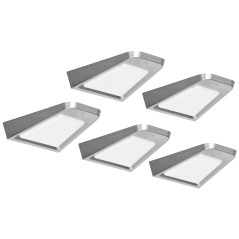 DIKI set med 5 LED-underställslampor, 5x2W, 4000K, med beröringsfri strömbrytare, silver