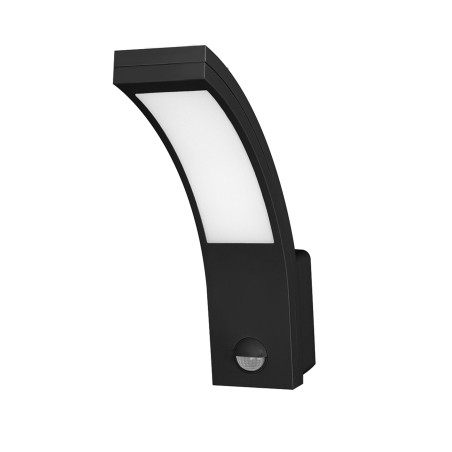 PYRIT LED 10W, trädgårdsarmatur med rörelsesensor 140 grader, 800lm, IP54, 4000K, svart | HandlaSmidigt.se