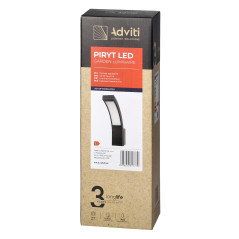 PYRIT LED 10W, trädgårdsarmatur 800lm, IP54, 4000K, grå | HandlaSmidigt.se