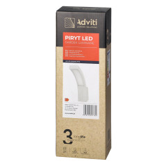 PYRIT LED 10W, trädgårdsarmatur 800lm, IP54, 4000K, vit | HandlaSmidigt.se