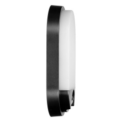 NEFRYT LED 10W, trädgårdsarmatur med rörelsesensor, 800lm, IP54, 4000K, svart | HandlaSmidigt.se