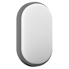 NEFRYT LED 10W, trädgårdslampa, 800lm, IP54, 4000K, grå | HandlaSmidigt.se