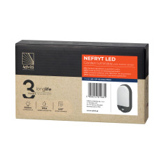 NEFRYT LED 10W, trädgårdslampa med PIR-rörelsesensor, 800lm, IP54, 4000K, grå | HandlaSmidigt.se