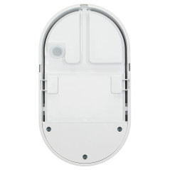 NEFRYT LED 10W, trädgårdsarmatur med rörelsesensor 140 grader, 800lm, IP54, 4000K, vit | HandlaSmidigt.se