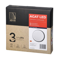 AGAT LED 10W, trädgårdslampa, 800lm, IP54, 4000K, grå | HandlaSmidigt.se