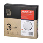 AGAT LED 10W, trädgårdslampa, 800lm, IP54, 4000K, grå