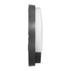 AGAT LED 10W, trädgårdsarmatur med rörelsesensor 140 grader, 800lm, IP54, 4000K, grå | HandlaSmidigt.se