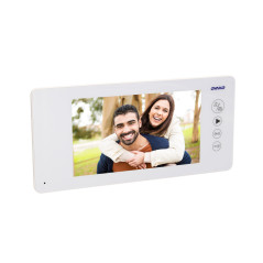 Videomonitor utan hörlurar 7' för att utöka JS-seriens set, vit