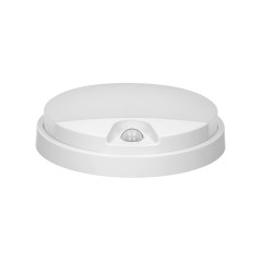 AGAT LED 10W, trädgårdslampa med rörelsesensor 140°, 800lm, IP54, 4000K, vit | HandlaSmidigt.se