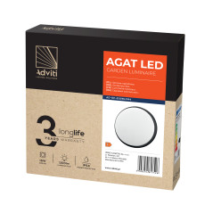AGAT LED 15W, trädgårdslampa, 1100lm, IP54, 4000K, svart | HandlaSmidigt.se