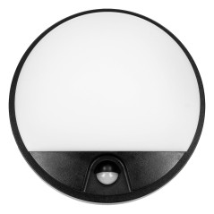 AGAT LED 15W, trädgårdsarmatur med rörelsesensor, 140 grader, 1100lm, IP54, 4000K, svart | HandlaSmidigt.se