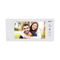 Videomonitor utan hörlurar 7' för att utöka JS-seriens set, vit