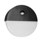 HALIT LED 10W, trädgårdsarmatur med rörelsesensor 140 grader, 600lm, IP65, 4000K, IK10, svart
