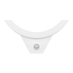 SPINEL LED 10W, trädgårdsarmatur med rörelsesensor 140°, 800lm, IP54, 4000K, IK10, vit