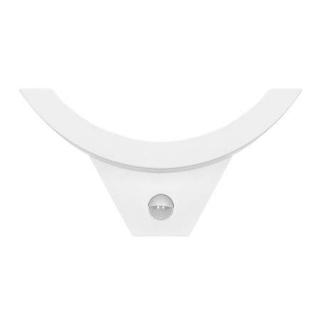 SPINEL LED 10W, trädgårdsarmatur med rörelsesensor 140°, 800lm, IP54, 4000K, IK10, vit