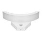 SPINEL LED 10W, trädgårdsarmatur med rörelsesensor 140°, 800lm, IP54, 4000K, IK10, vit