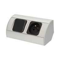 Zestaw opraw meblowych LED z wyłącznikiem i gniazdem 1x2P+Z