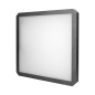 AGGIE LED 38W belysningsarmatur, 3500lm, IP20, 4000K, stålram+PC