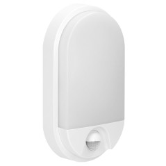 NEFRYT LED 15W, trädgårdslampa med rörelsesensor, 1100lm, IP54, 4000K, vit | HandlaSmidigt.se
