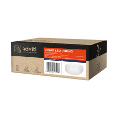 RISMO LED ROUND 12W armatur, 1080lm, IP65, IK08, 4000K | HandlaSmidigt.se