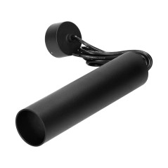 BARBRA PLR GU10 hängande armatur max 35W, IP20, rund, svart, aluminium | HandlaSmidigt.se