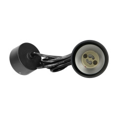 BARBRA PLR GU10 hängande armatur max 35W, IP20, rund, svart, aluminium | HandlaSmidigt.se