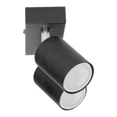 DOA SP 2, vägg- och takarmatur, GU10 max. 2x50W, IP20, svart | HandlaSmidigt.se