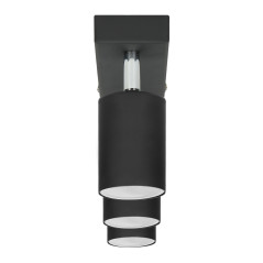 DOA SP 3, vägg- och takmonterad armatur, GU10 max. 3x50W, IP20, svart | HandlaSmidigt.se