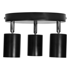 RINO vägg-taklampa, max effekt 3x50W, GU10, IP20, svart | HandlaSmidigt.se