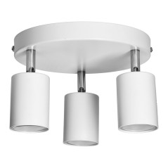 RINO vägg-takarmatur, max effekt 3x50W, GU10, IP20, vit | HandlaSmidigt.se