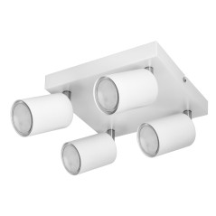 DOA SP4, vägg-takarmatur, GU10 max. 4x50W, IP20, vit, fyrkantig | HandlaSmidigt.se